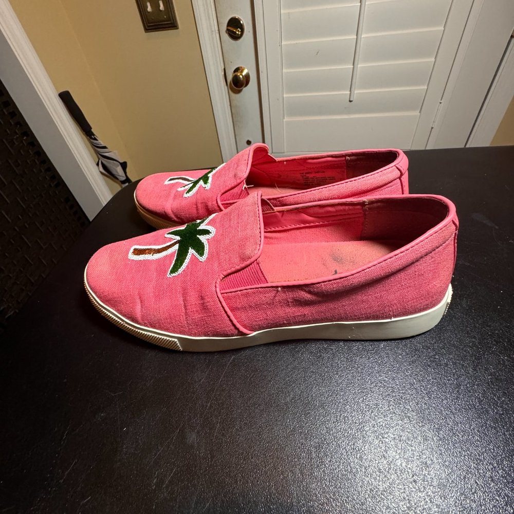 Katy Perry size 8 sneakers with palm tree - Picture 2 of 10